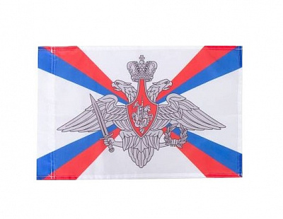Флаг односторонний Министерство обороны, эмблема уставная