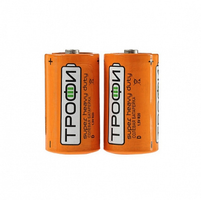 Батарейка солевая ТРОФИ R20  