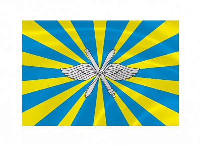 Флаг односторонний Военно-Воздушные Силы, эмблема уставная