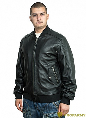 Куртка кожаная демисезонная 7165 Nappa Black