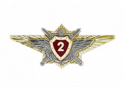 Знак металлический Классность офицерская ВВ МВД 2 класс
