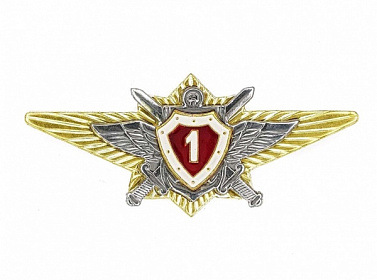 Знак металлический Классность офицерская ВВ МВД 1 класс