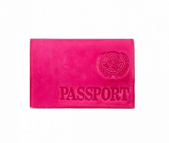 Обложка на паспорт латинские буквы, цвет розовый