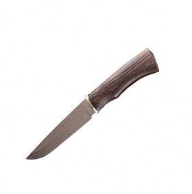 Нож охотничий Мастер К в чехле, деревянная рукоять, лезвие 15 см