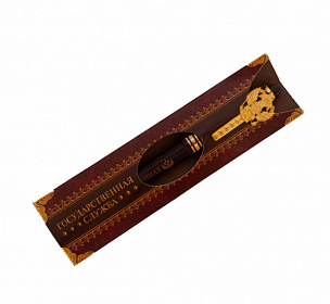 Ручка в подарочной упаковке, держатель с гербом Государственная служба