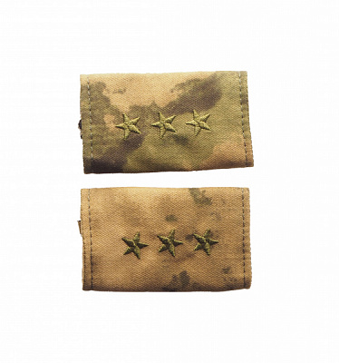 Фальшпогоны Росгвардия мох,вышивка зеленая Старший прапорщик