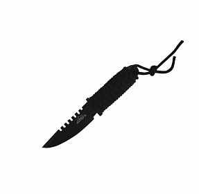 Нож метательный Мастер К Ферест в оплетке с зазубринами